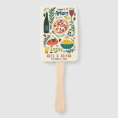 That's Amore Italian Food CUSTOM Wedding Favor Fächer (Vorderseite)