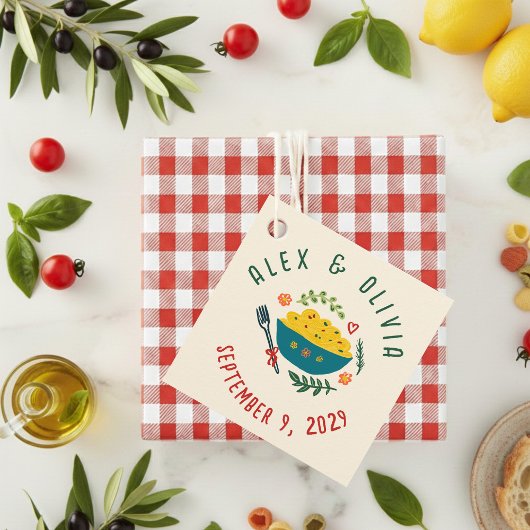 That's Amore Italian Food CUSTOM Wedding Geschenkanhänger