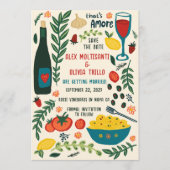 That's Amore Italian Food SAVE THE DATE Custom QR Einladung (Vorderseite)