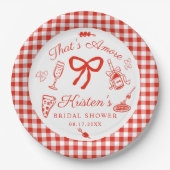 That's Amore Italian Pizza Bridal Shower Pappteller (Vorderseite)