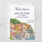 That's Amore Italian Riviera Elegant Save The Date (Vorderseite)