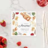 That's Amore Italian Script Bridal Shower Serviette (Beispiel)