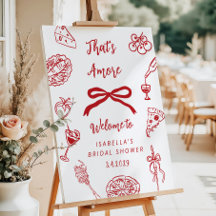 That's Amore Italian Theme Bridal Shower Welcome