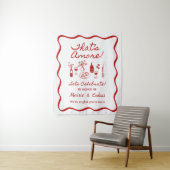 That's Amore Italian Theme Engagement Party Sign Wandteppich (Beispiel)