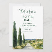 That's Amore Italian View Elegant Save The Date (Vorderseite)