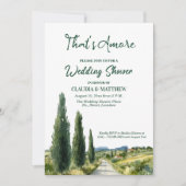 That's Amore Italian View Wedding Shower Einladung (Vorderseite)