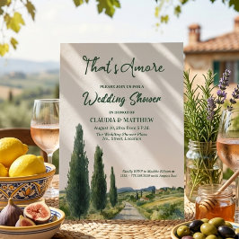 That's Amore Italian View Wedding Shower Einladung