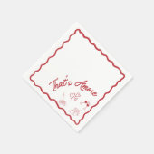 "That's Amore" Italienisch Themed Serviette (Ecke)