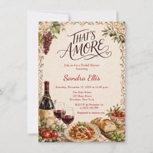 That's Amore Italienische Brautparty Einladung