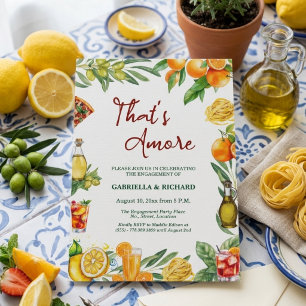 That's Amore Italienische Zitrus-Verlobungsfeier Einladung