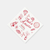 That's Amore Junggesellinnen-Abschied Serviette (Ecke)