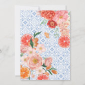 Thats amore mediterranean blue tiles bridal shower einladung (Rückseite)