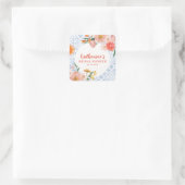 Thats amore mediterranean citrus Bridal shower  Quadratischer Aufkleber (Tasche)