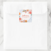 Thats amore mediterranean citrus Bridal shower  Quadratischer Aufkleber (Tasche)