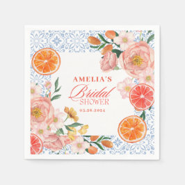 Thats amore mediterranean citrus Bridal shower  Serviette