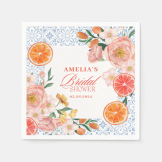 Thats amore mediterranean citrus Bridal shower  Serviette
