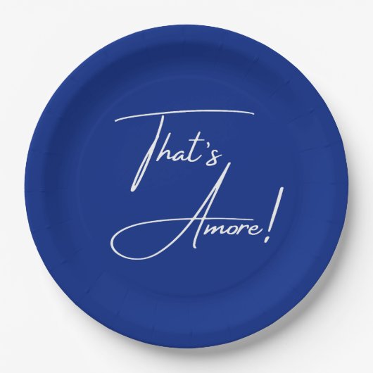 That's Amore Mediterranean Cobalt Blue Pappteller (Vorderseite)