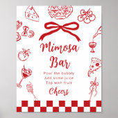 That's Amore Mimosa bar Bubbly bar Italian theme Poster (Vorne)