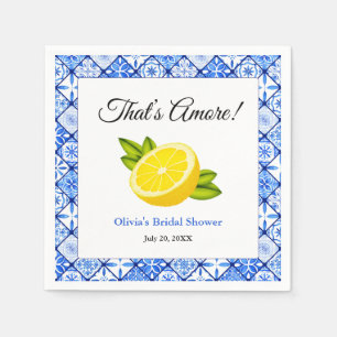 That's Amore   Mittelmeer-Limonen-Brautjungfernpar Serviette