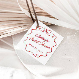 That's Amore, Red Doodle Personalized Shower Geschenkanhänger