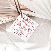 That's Amore, Red Doodle Personalized Shower Geschenkanhänger