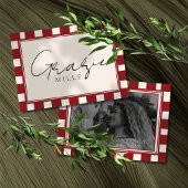 That's Amore Rot karierte Hochzeitsdusche  Dankeskarte