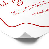 That's Amore Roter Doodle-Karten und Geschenke Dis Poster (Ecke)