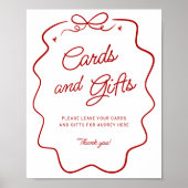 That's Amore Roter Doodle-Karten und Geschenke Dis Poster (Vorne)