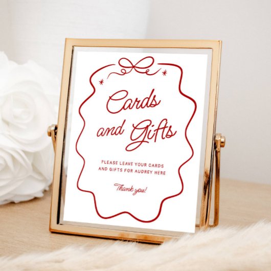 That's Amore Roter Doodle-Karten und Geschenke Dis Poster