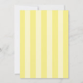 That's Amore Striped Blue & Yellow Wedding Einladung (Rückseite)