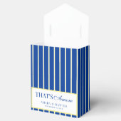 That's Amore Striped Blue & Yellow Wedding Geschenkschachtel (Geöffnet)