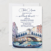 That's Amore Watercolor Venice Wedding Shower Einladung (Vorderseite)