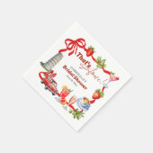 That's Amore Whimsical Italian Bridal Shower Serviette (Ecke)