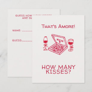 That's Amore Whimsische handgezeichnete Brautparty Begleitkarte