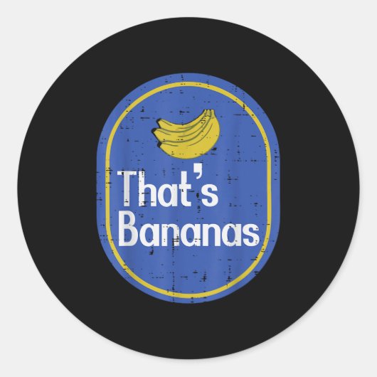 Thats Bananas Sticker Fruit Costume Halloween Men (Vorderseite)