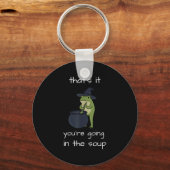 That's going in the soup meme funny frog weirdcore schlüsselanhänger (Vorderseite)