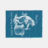 That's It You're Going In The Soup Funny Frog Witc Fleecedecke (Vorderseite (Horizontal))