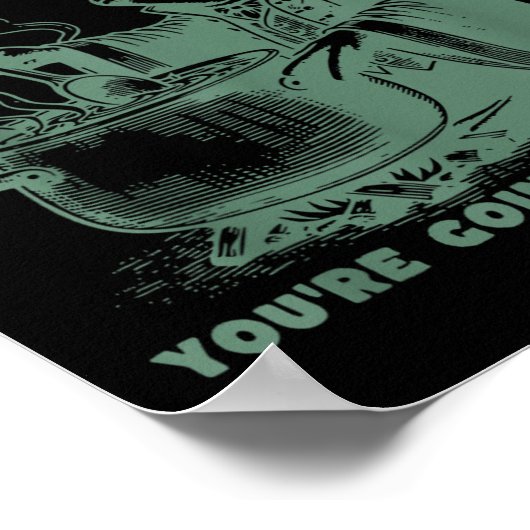 That's It, You're Going In The Soup, Funny Wizard Poster (Ecke)