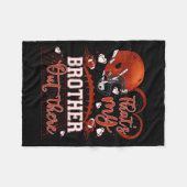 That's My Brother Out There Funny Football Sister Fleecedecke (Vorderseite (Horizontal))