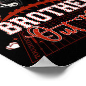 That's My Brother Out There Funny Football Sister  Poster (Ecke)