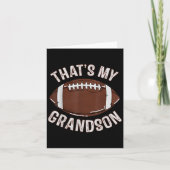 That's My Grandson Football Grandma Granddad Famil Karte (Vorderseite)