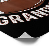 That's My Grandson Football Grandma Granddad Famil Poster (Ecke)