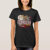 That's My Grandson Out There Baseball Grandma Moth T-Shirt (Vorderseite)