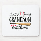 That's My Grandson Out There Baseball Grandma Squa Mousepad (Vorne)