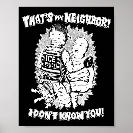 That's My Neighbor I Don't Know You  Poster (Vorne)