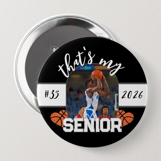 That's my Senior Basketball player for parent Button (Vorne & Hinten)