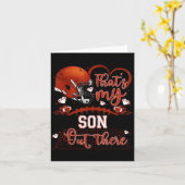 That's My Son Out There Funny Football Mom Mama Da Karte (Gelbe Blume)