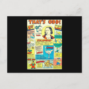 Thats Odd Comic Book Vintage Retro 50's Postkarte