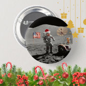 That's One Small Step for Santa Apollo 17  Button