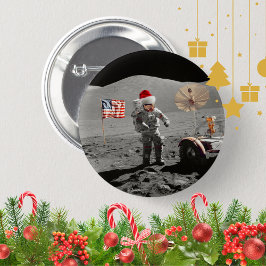 That's One Small Step for Santa Apollo 17  Button